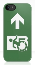Accessible Exit Sign Project Wheelchair Wheelie Running Man Symbol Means of Egress Icon Disability Emergency Evacuation Fire Safety iPhone Case 28