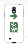 Accessible Exit Sign Project Wheelchair Wheelie Running Man Symbol Means of Egress Icon Disability Emergency Evacuation Fire Safety Samsung Galaxy Case 101