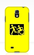 Accessible Exit Sign Project Wheelchair Wheelie Running Man Symbol Means of Egress Icon Disability Emergency Evacuation Fire Safety Samsung Galaxy Case 106