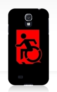 Accessible Exit Sign Project Wheelchair Wheelie Running Man Symbol Means of Egress Icon Disability Emergency Evacuation Fire Safety Samsung Galaxy Case 117