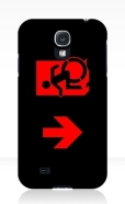 Accessible Exit Sign Project Wheelchair Wheelie Running Man Symbol Means of Egress Icon Disability Emergency Evacuation Fire Safety Samsung Galaxy Case 118
