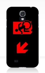 Accessible Exit Sign Project Wheelchair Wheelie Running Man Symbol Means of Egress Icon Disability Emergency Evacuation Fire Safety Samsung Galaxy Case 120