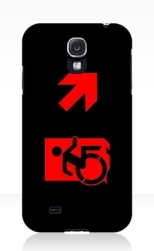 Accessible Exit Sign Project Wheelchair Wheelie Running Man Symbol Means of Egress Icon Disability Emergency Evacuation Fire Safety Samsung Galaxy Case 125