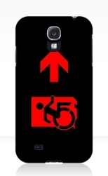 Accessible Exit Sign Project Wheelchair Wheelie Running Man Symbol Means of Egress Icon Disability Emergency Evacuation Fire Safety Samsung Galaxy Case 130
