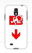 Accessible Exit Sign Project Wheelchair Wheelie Running Man Symbol Means of Egress Icon Disability Emergency Evacuation Fire Safety Samsung Galaxy Case 136