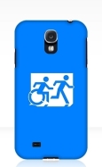 Accessible Exit Sign Project Wheelchair Wheelie Running Man Symbol Means of Egress Icon Disability Emergency Evacuation Fire Safety Samsung Galaxy Case 137