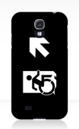 Accessible Exit Sign Project Wheelchair Wheelie Running Man Symbol Means of Egress Icon Disability Emergency Evacuation Fire Safety Samsung Galaxy Case 159