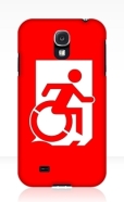 Accessible Exit Sign Project Wheelchair Wheelie Running Man Symbol Means of Egress Icon Disability Emergency Evacuation Fire Safety Samsung Galaxy Case 162