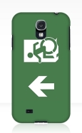Accessible Exit Sign Project Wheelchair Wheelie Running Man Symbol Means of Egress Icon Disability Emergency Evacuation Fire Safety Samsung Galaxy Case 23