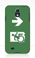 Accessible Exit Sign Project Wheelchair Wheelie Running Man Symbol Means of Egress Icon Disability Emergency Evacuation Fire Safety Samsung Galaxy Case 25
