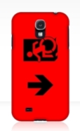 Accessible Exit Sign Project Wheelchair Wheelie Running Man Symbol Means of Egress Icon Disability Emergency Evacuation Fire Safety Samsung Galaxy Case 34