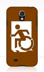 Accessible Exit Sign Project Wheelchair Wheelie Running Man Symbol Means of Egress Icon Disability Emergency Evacuation Fire Safety Samsung Galaxy Case 37