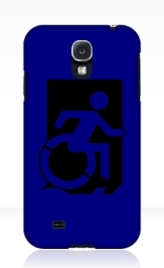 Accessible Exit Sign Project Wheelchair Wheelie Running Man Symbol Means of Egress Icon Disability Emergency Evacuation Fire Safety Samsung Galaxy Case 46