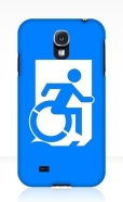 Accessible Exit Sign Project Wheelchair Wheelie Running Man Symbol Means of Egress Icon Disability Emergency Evacuation Fire Safety Samsung Galaxy Case 50