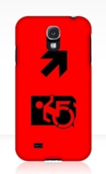 Accessible Exit Sign Project Wheelchair Wheelie Running Man Symbol Means of Egress Icon Disability Emergency Evacuation Fire Safety Samsung Galaxy Case 51