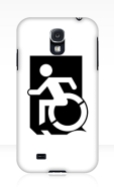 Accessible Exit Sign Project Wheelchair Wheelie Running Man Symbol Means of Egress Icon Disability Emergency Evacuation Fire Safety Samsung Galaxy Case 59