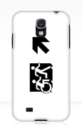 Accessible Exit Sign Project Wheelchair Wheelie Running Man Symbol Means of Egress Icon Disability Emergency Evacuation Fire Safety Samsung Galaxy Case 72