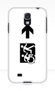 Accessible Exit Sign Project Wheelchair Wheelie Running Man Symbol Means of Egress Icon Disability Emergency Evacuation Fire Safety Samsung Galaxy Case 73