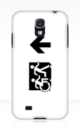 Accessible Exit Sign Project Wheelchair Wheelie Running Man Symbol Means of Egress Icon Disability Emergency Evacuation Fire Safety Samsung Galaxy Case 74