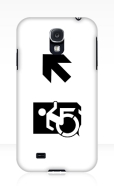 Accessible Exit Sign Project Wheelchair Wheelie Running Man Symbol Means of Egress Icon Disability Emergency Evacuation Fire Safety Samsung Galaxy Case 74