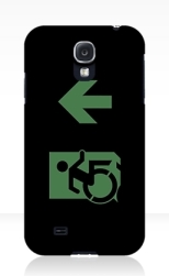 Accessible Exit Sign Project Wheelchair Wheelie Running Man Symbol Means of Egress Icon Disability Emergency Evacuation Fire Safety Samsung Galaxy Case 95