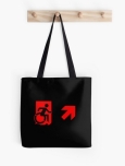 Accessible Exit Sign Project Wheelchair Wheelie Running Man Symbol Means of Egress Icon Disability Emergency Evacuation Fire Safety Tote Bag 102