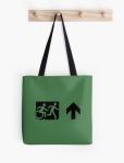 Accessible Exit Sign Project Wheelchair Wheelie Running Man Symbol Means of Egress Icon Disability Emergency Evacuation Fire Safety Tote Bag 89