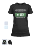 Accessible Exit Sign Project Ladies T-Shirt