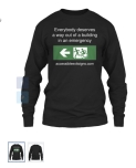 Accessible Exit Sign Project Long Sleeve T-Shirt