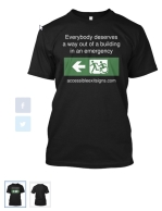 Accessible Exit Sign Project T-Shirt 1