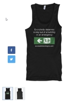 Accessible Exit Sign Project Tanktop Singlet