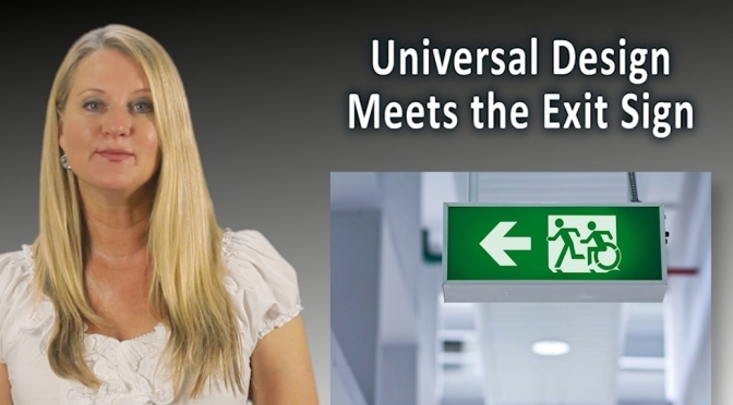 Universal Design Meets the Exit Sign Promotional Video screen shot